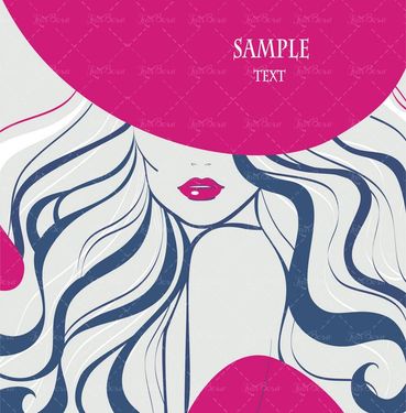 وکتور انستیتو زیبایی وکتور مدل مو وکتور میکاپ صورت16