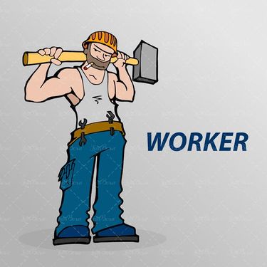 وکتور کارگر ساده وکتور پتک وکتور کارگر قوی