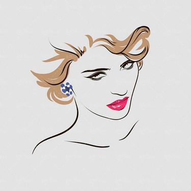 وکتور چهره زن وکتور میکاپ صورت وکتور سالن آرایش1