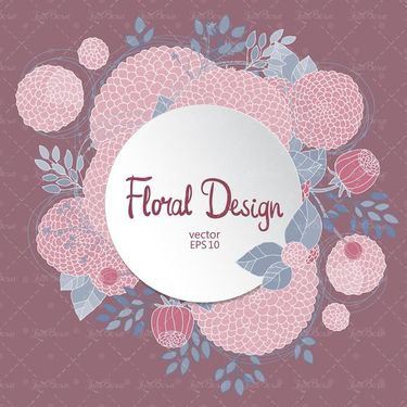 وکتور گل وکتور حاشیه گل وکتور گل و بوته 055