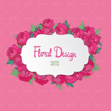 وکتور گل وکتور حاشیه گل وکتور گل و بوته 057