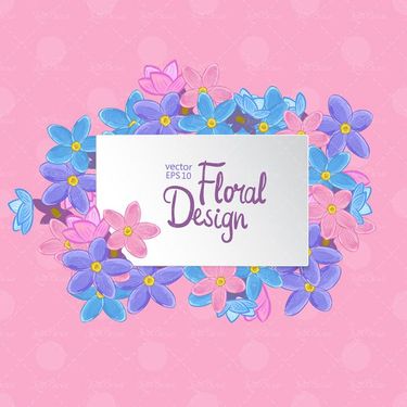 وکتور گل وکتور حاشیه گل وکتور گل و بوته دسته گل1