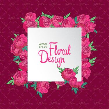 وکتور گل وکتور حاشیه گل وکتور گل و بوته دسته گل2