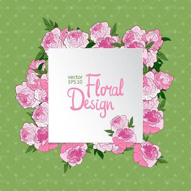 وکتور گل وکتور حاشیه گل وکتور گل و بوته دسته گل03