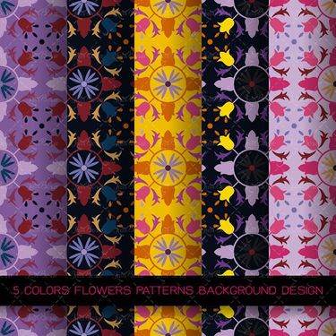 وکتور پترن وکتور بک گراند گل وکتور Textures