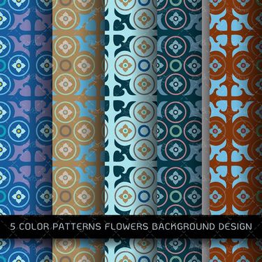 وکتور پترن وکتور بک گراند گل وکتور  13Textures