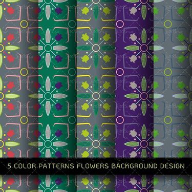 وکتور پترن وکتور بک گراند گل وکتور  14Textures