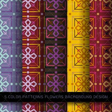 وکتور پترن وکتور بک گراند گل وکتور  21Textures