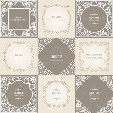 وکتور کادر گل وکتور حاشیه گل قاب گل وکتور بک گراند02