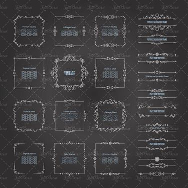 وکتور کادر گل وکتور حاشیه گل قاب گل وکتور بک گراند12