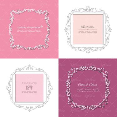 وکتور کادر گل وکتور حاشیه گل قاب گل وکتور گل و بوته 22