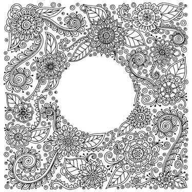 وکتور طرح گل و بوته وکتور کادر گل  بکگراند7