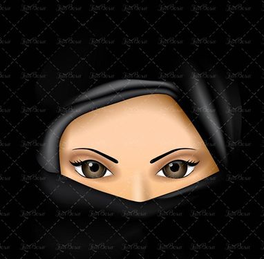 وکتور عفاف وکتور حجاب وکتور چادر وکتور روبند