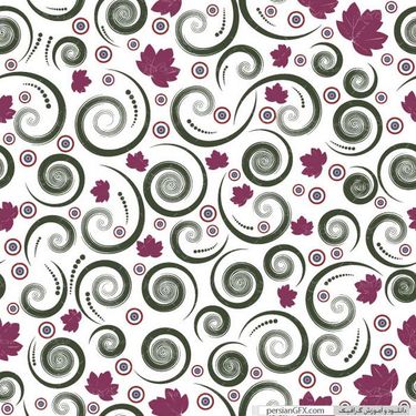 وکتور گل و بوته رنگی وکتور بک گراند گل گرافیکی1