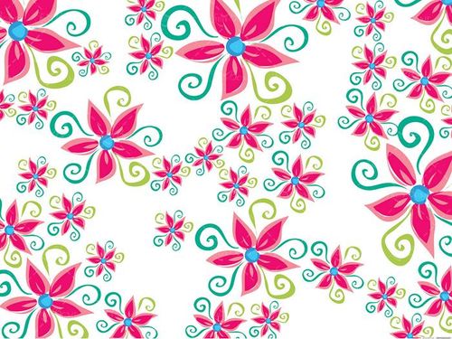 وکتور گل و بوته رنگی وکتور بک گراند گل گرافیکی2