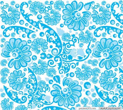 وکتور گل و بوته رنگی وکتور بک گراند گل گرافیکی4