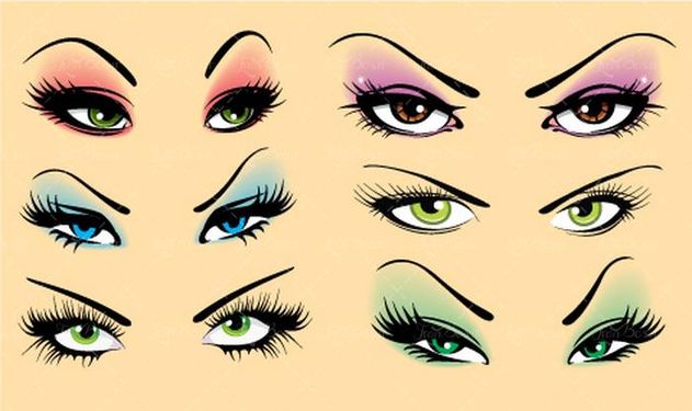 وکتور سالن زیبایی وکتور سالن آرایش وکتور آرایش چشم و ابرو