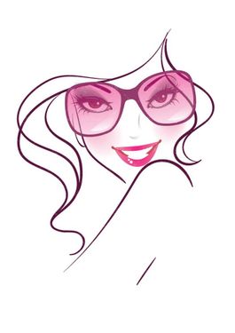 وکتور چهره دختر وکتور  مو زن وکتور سالن آرایش و زیبایی11