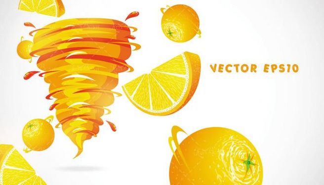 وکتور پرتقال وکتور آب پرتقال وکتور آبمیوه  1