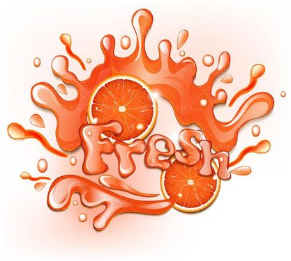 وکتور آب پرتقال تازه وکتور آبمیوه فروشی