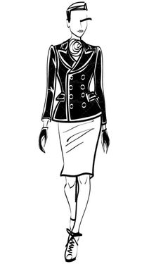 وکتور پوشاک زنانه  وکتور لباس زنانه وکتور مانکن زن1