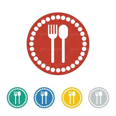 وکتور قاشق وکتور چنگال وکتور ظروف آشپزخانه