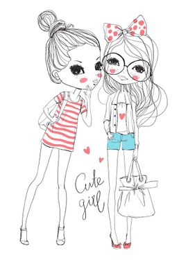 وکتور دختر  وکتور  دختر لباس زنانه