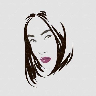 وکتورچهره زن وکتور میکاپ صورت وکتور سالن آرایش