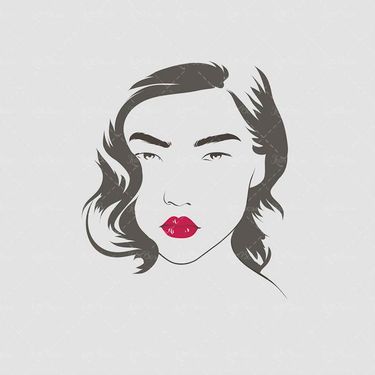 وکتور چهره دختر وکتور سالن آرایش و زیبایی111