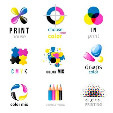 وکتور چاپ و تبلیغات وکتور چهار رنگ اصلی