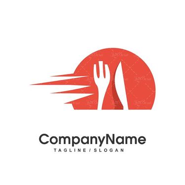 وکتور رستوران وکتورکارد و چنگال