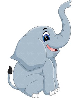 وکتور نقاشی فیل وکتور باغ وحش وکتور حیوان غول پیکر1