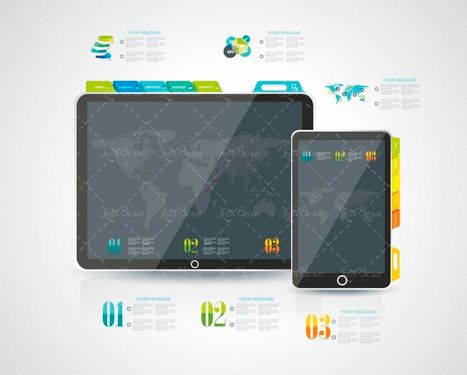 وکتور موبایل هوشمند  وکتور تبلت وکتور اینفوگرافی گرافیکی 1