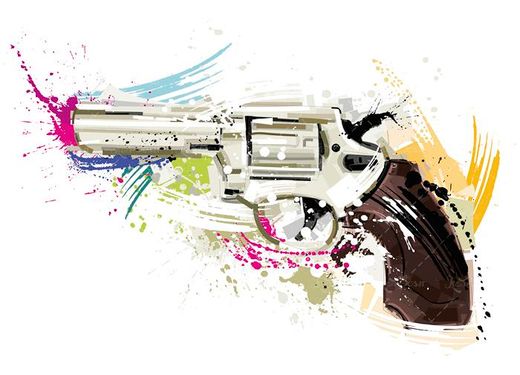 وکتور اسلحه وکتور تفنگ کلت وکتور اسلحه کمری