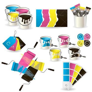 وکتور رنگ های اصلی چاپ وکتور SMYK وکتور گرافیک2