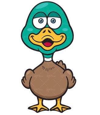 وکتور اردک وکتور نقاشی بچگانه وکتور رنگ آمیزی