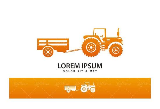 وکتور تراکتور وکتور گاری پشت تراکتور وکتور ادوات کشاورزی