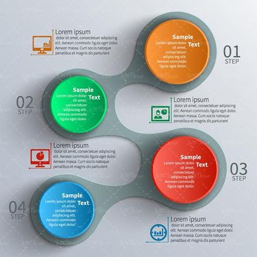 وکتور  اینفوگرافی وکتور اینفوگرافی گرافیکی 44