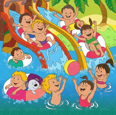 وکتور  کودک وکتور بچه وکتور خردسال وکتور شنا