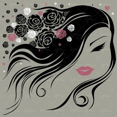 وکتور  آرایش صورت وکتور سالن زیبایی وکتور میکاپ صورت 91