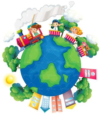 وکتور بچه وکتور کودک وکتور خردسال وکتور قطار