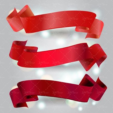 وکتور روبان قرمز وکتور ربان وکتور لیبل وکتور برچسب 8