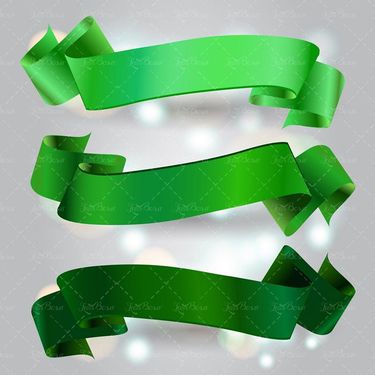 وکتور روبان سبز وکتور ربان وکتور لیبل وکتور برچسب 8