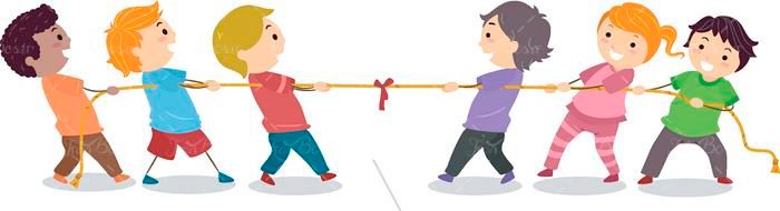 وکتور بازی بچه ها وکتور طناب کشی وکتور مسابقه 1