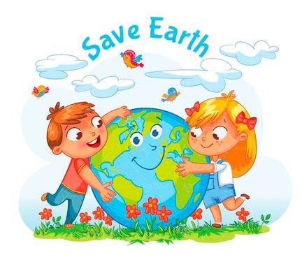 وکتور  کودک وکتور خردسال وکتور مراقبت از کره زمین