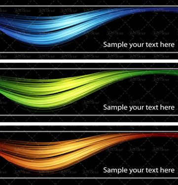 وکتور  موج نور رنگی وکتور جلوه نور گرافیکی 1