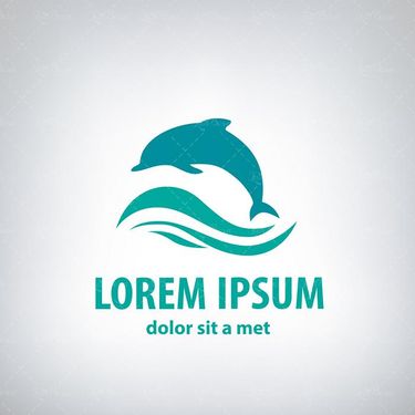 وکتور  دولفین وکتور موج وکتور آب وکتور موج دریا