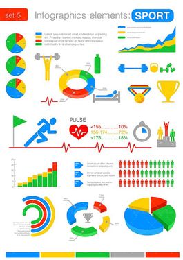 وکتور  اینفوگرافی وکتور نمودار وکتور چارت گرافیکی