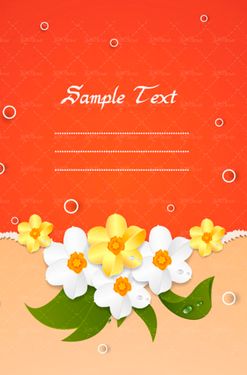 وکتور بک گراند وکتور حاشیه گل وکتور دسته گل مناسبتی