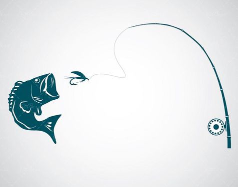 وکتور قلاب ماهیگیری وکتور ماهی وکتور تجهیزات ماهیگیری